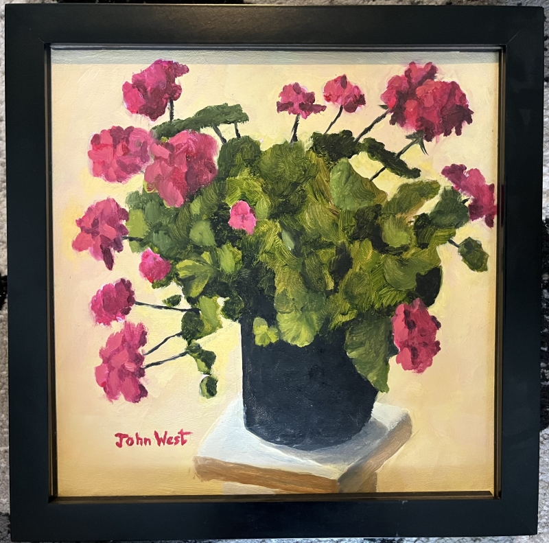 Patio Geranium by artist John West